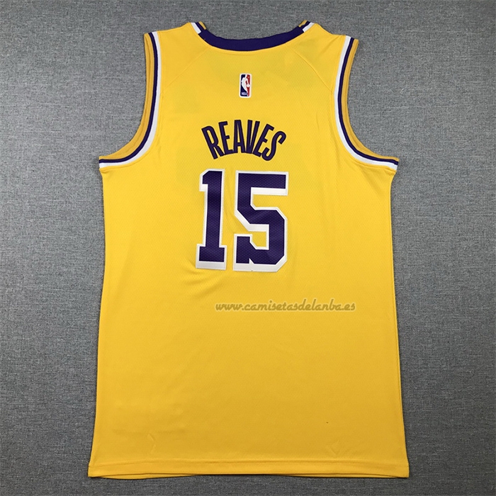 Camiseta Los Angeles Lakers Austin Reaves NO 15 Icon 2022-23 Amarillo
